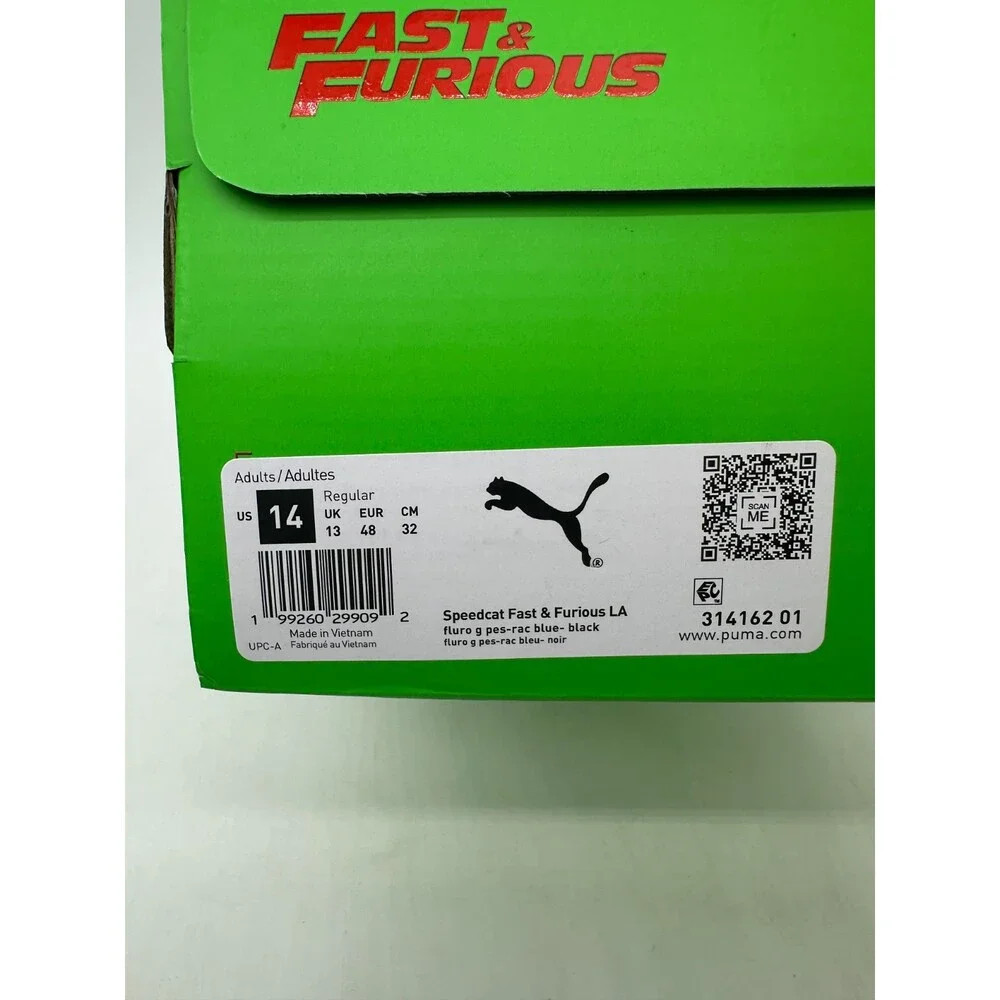 Puma Speedcat Fast and Furious Men's Size 14 Green Athletic Shoes 314162 01